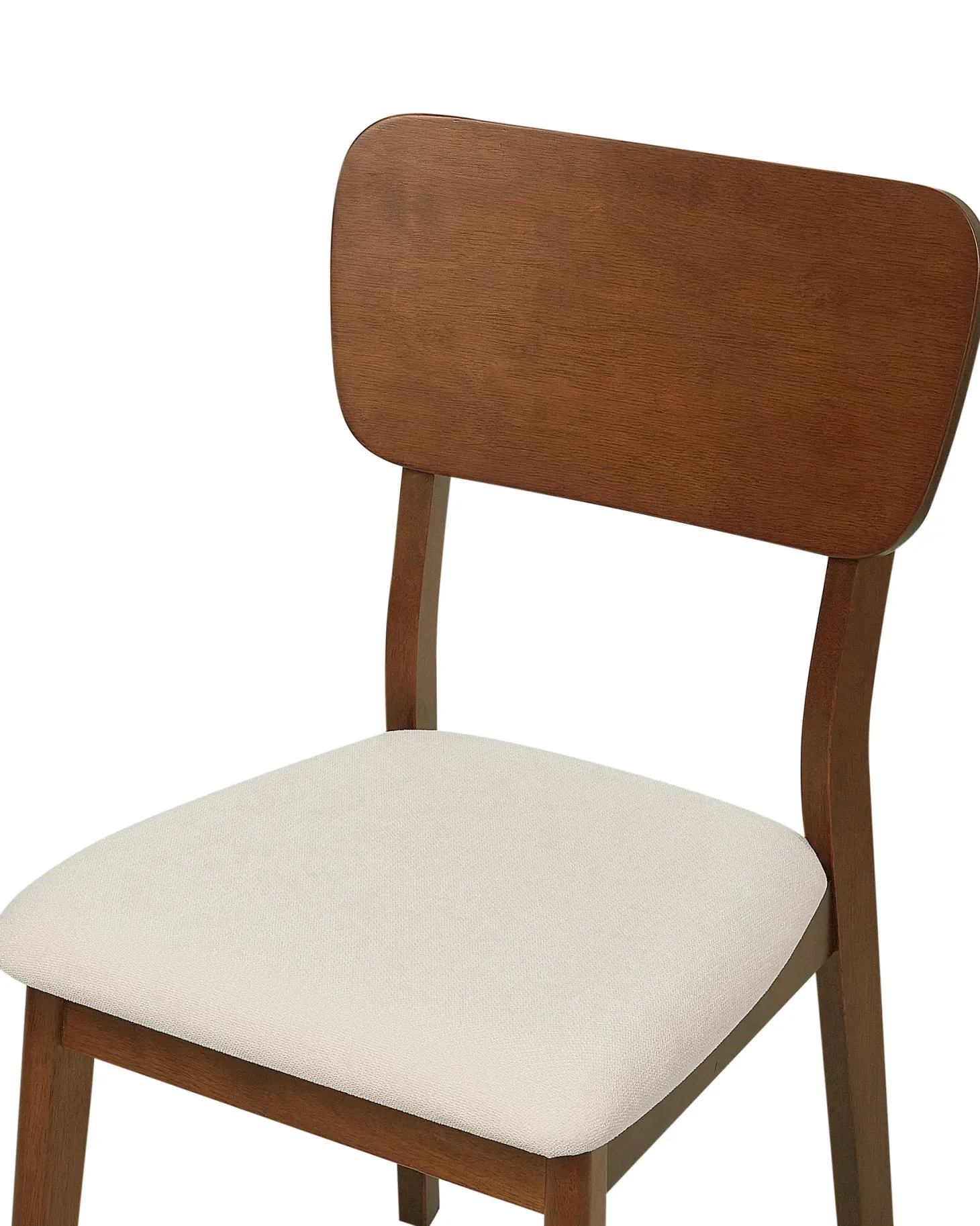 Sæt med 2 spisebordsstole MINIER Træ Mørkebrun/beige