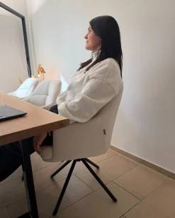 Sæt med 2 spisebordsstole MIRA Beige