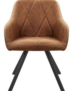 Sæt med 2 spisebordsstole MONEE Guldbrun