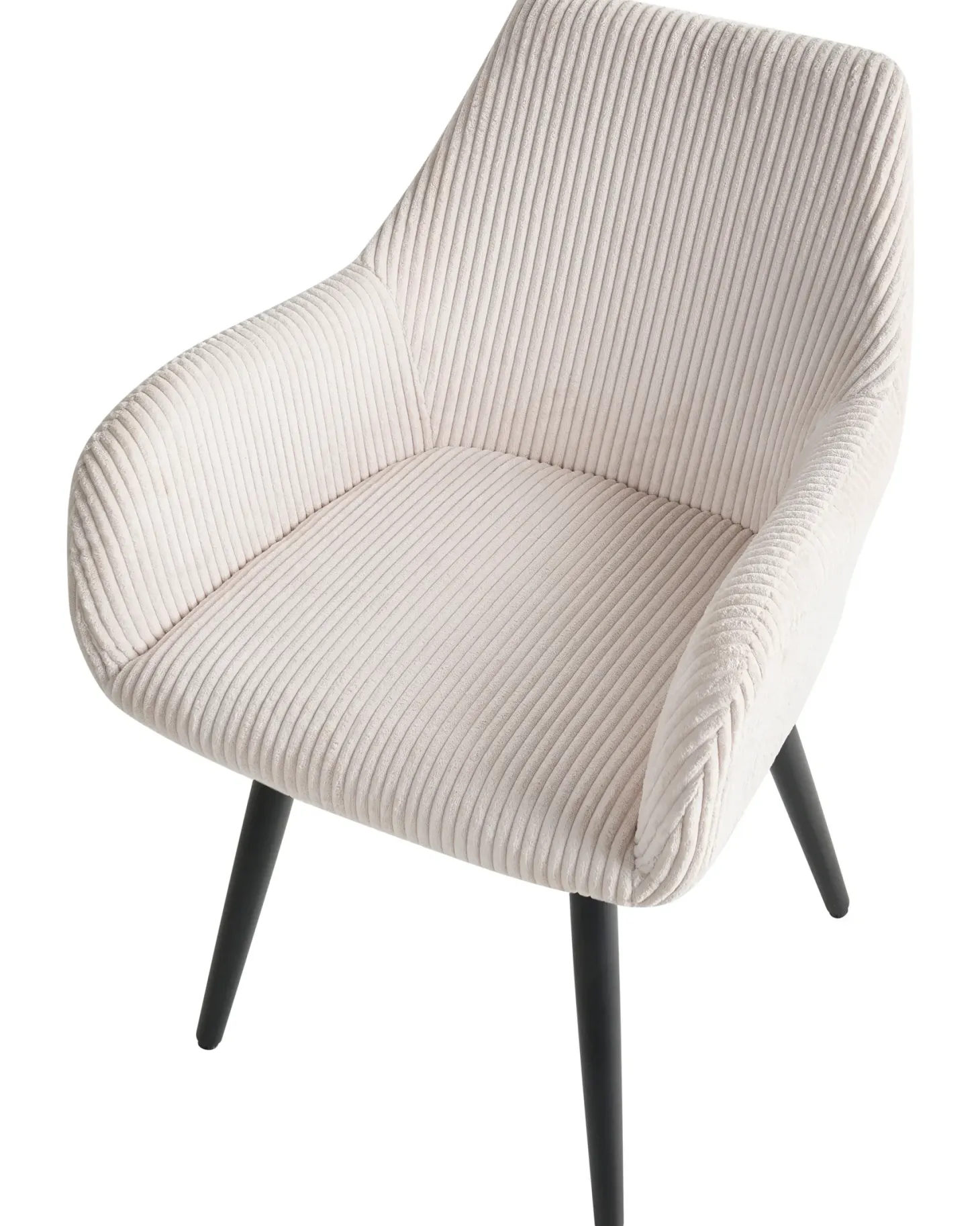 Sæt med 2 spisebordsstole MORI Fløjl Lys Beige