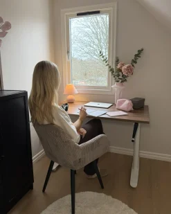 Sæt med 2 spisebordsstole MORI Fløjl Beige