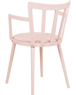 Sæt med 4 spisebordsstole MORILL Pastellrosa