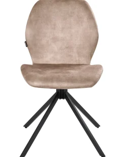 Sæt med 4 spisebordsstole MORRISON Velour Beige