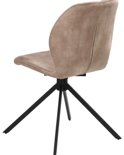Sæt med 4 spisebordsstole MORRISON Velour Beige