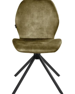 Sæt med 4 spisebordsstole MORRISON Velour Grøn