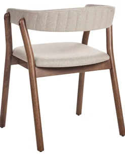 Sæt med 2 spisebordsstole MYLO Mørkebrun/beige