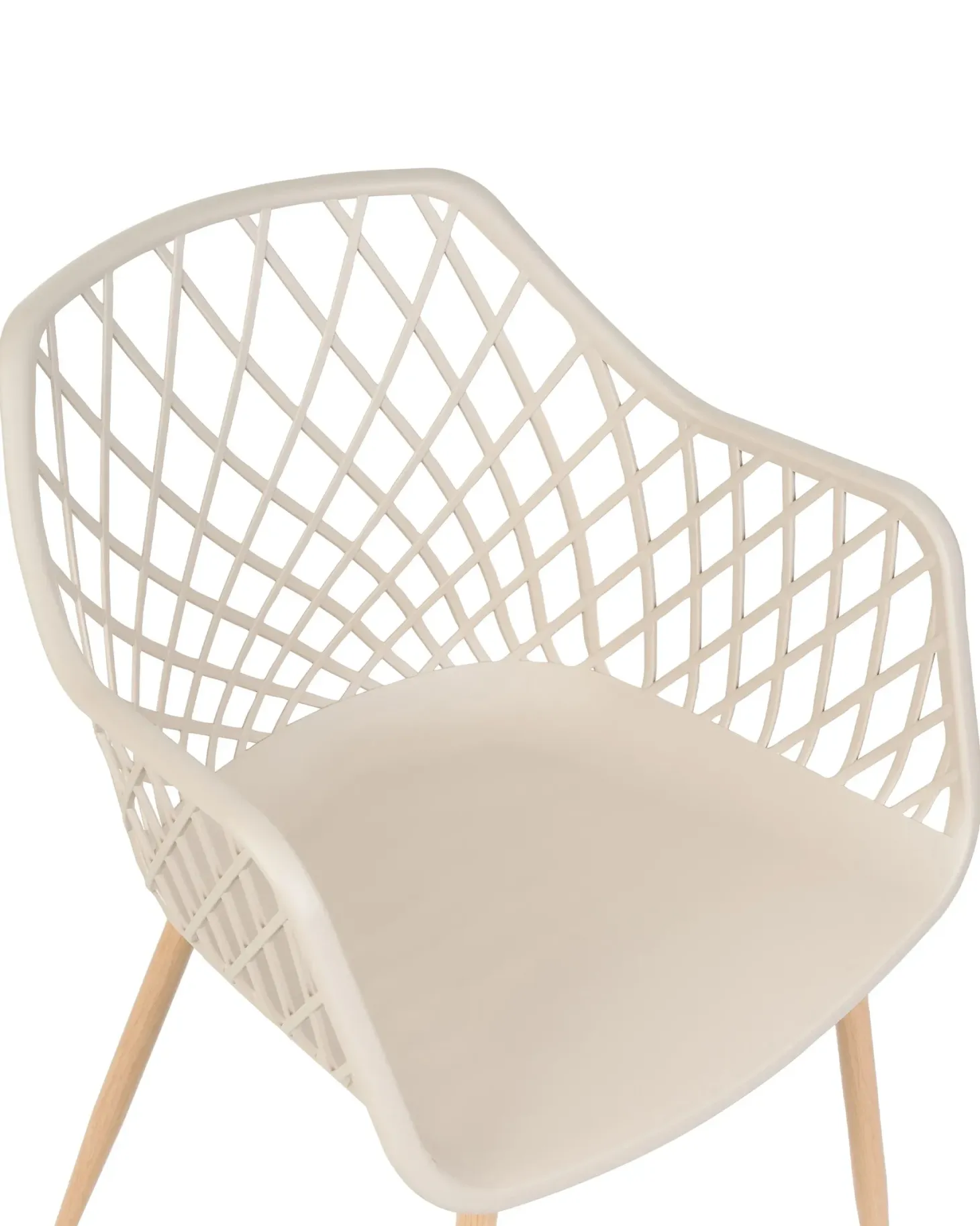 Sæt med 2 spisebordsstole NASHUA Beige