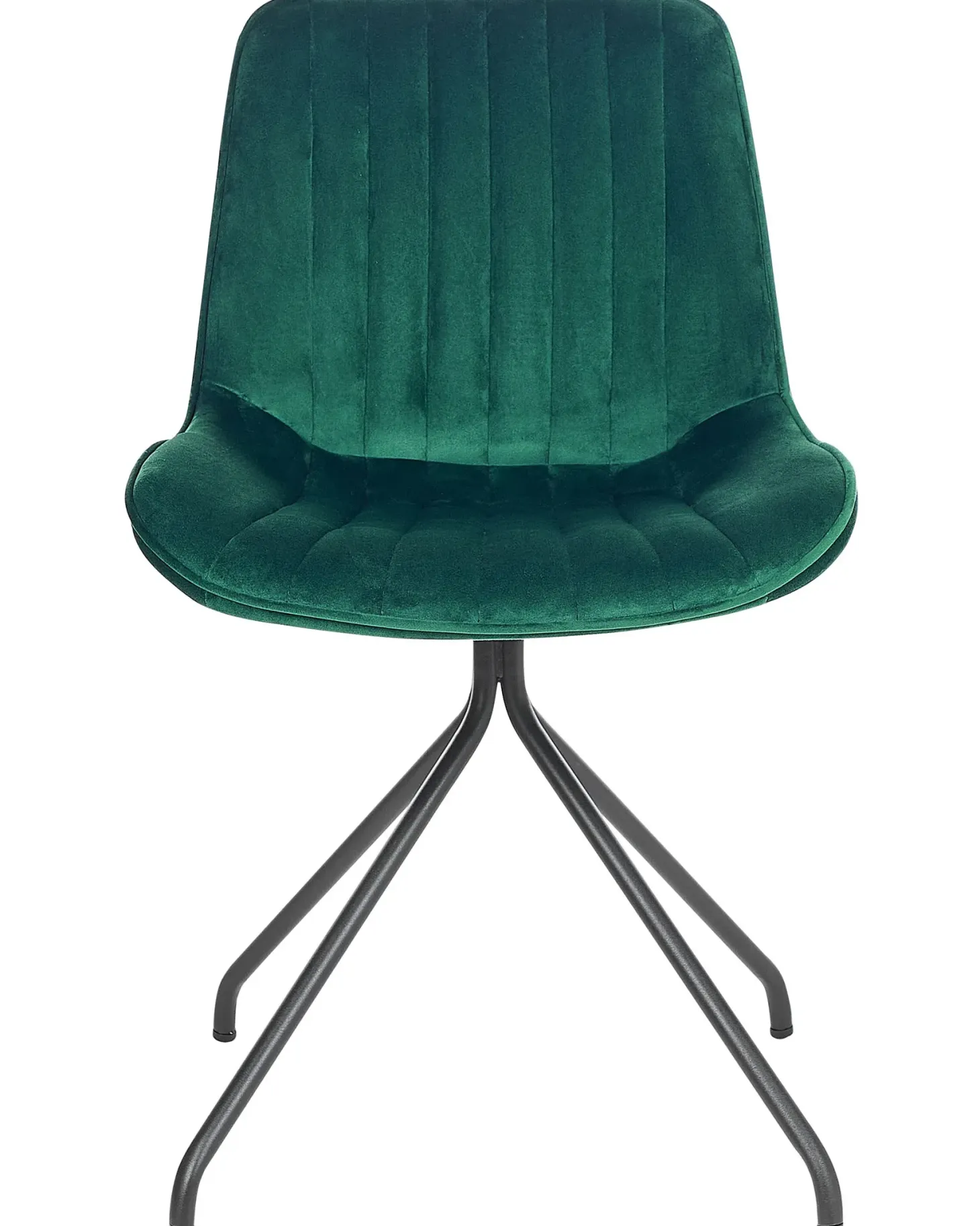 Sæt med 2 spisebordsstole NAVASOTA Velour Smaragdgrøn