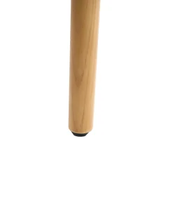 Sæt med 2 spisebordsstole OAKDALE Træ Lysebrun/beige