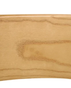 Sæt med 2 spisebordsstole OAKDALE Træ Lysebrun/beige