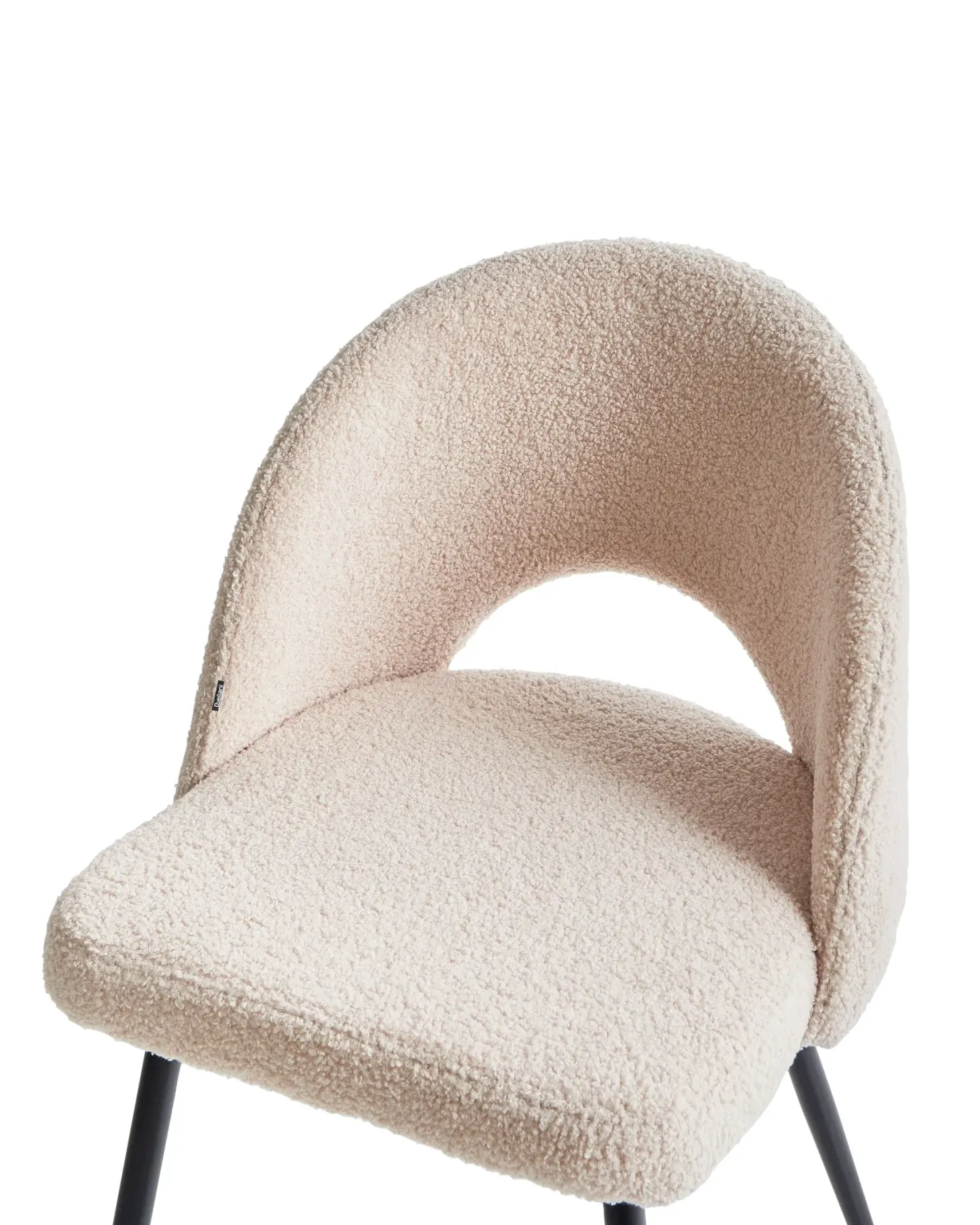 Sæt med 2 spisebordsstole ONAGA Boucle Beige