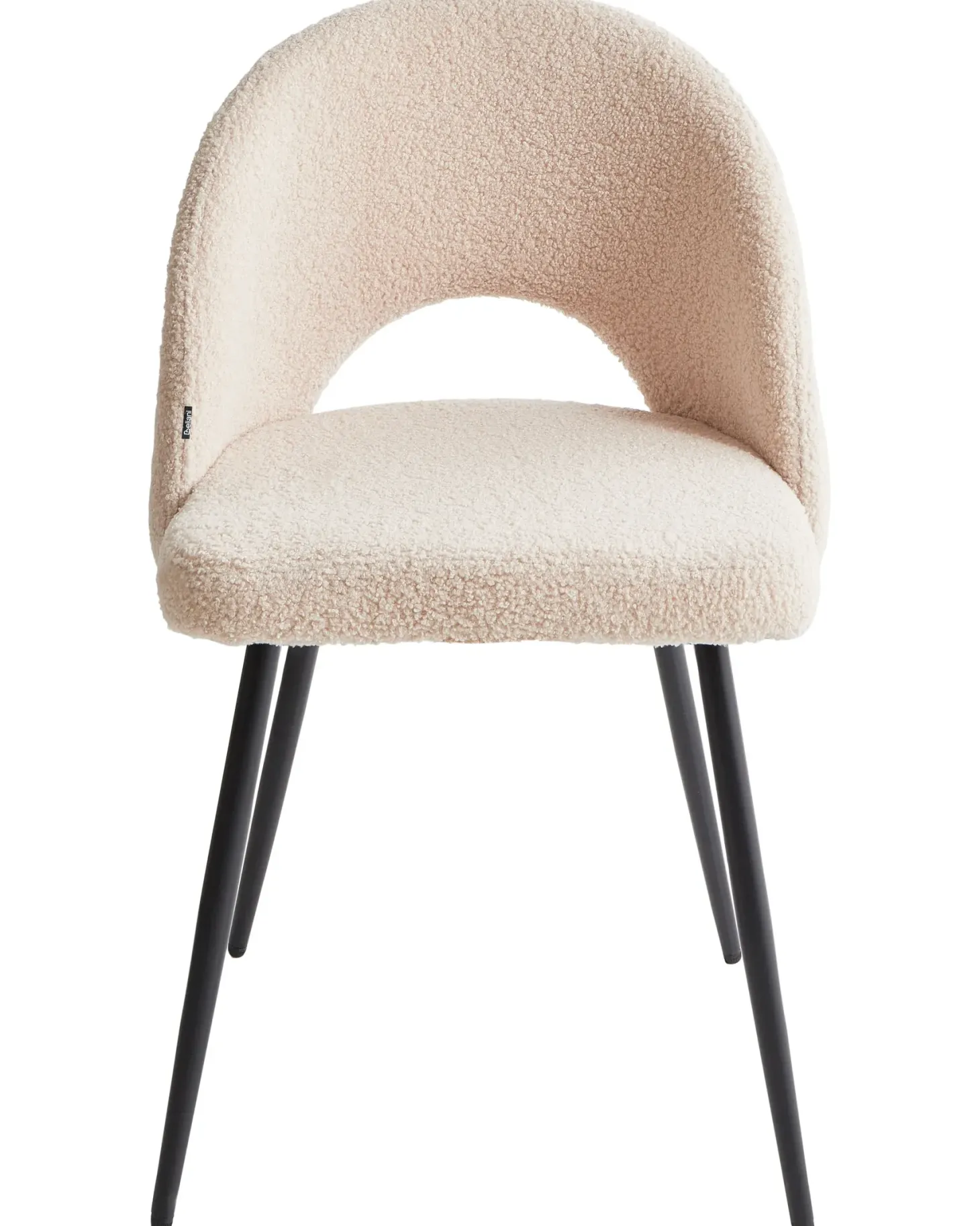 Sæt med 2 spisebordsstole ONAGA Boucle Beige