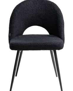 Sæt med 2 spisebordsstole ONAGA Boucle Sort