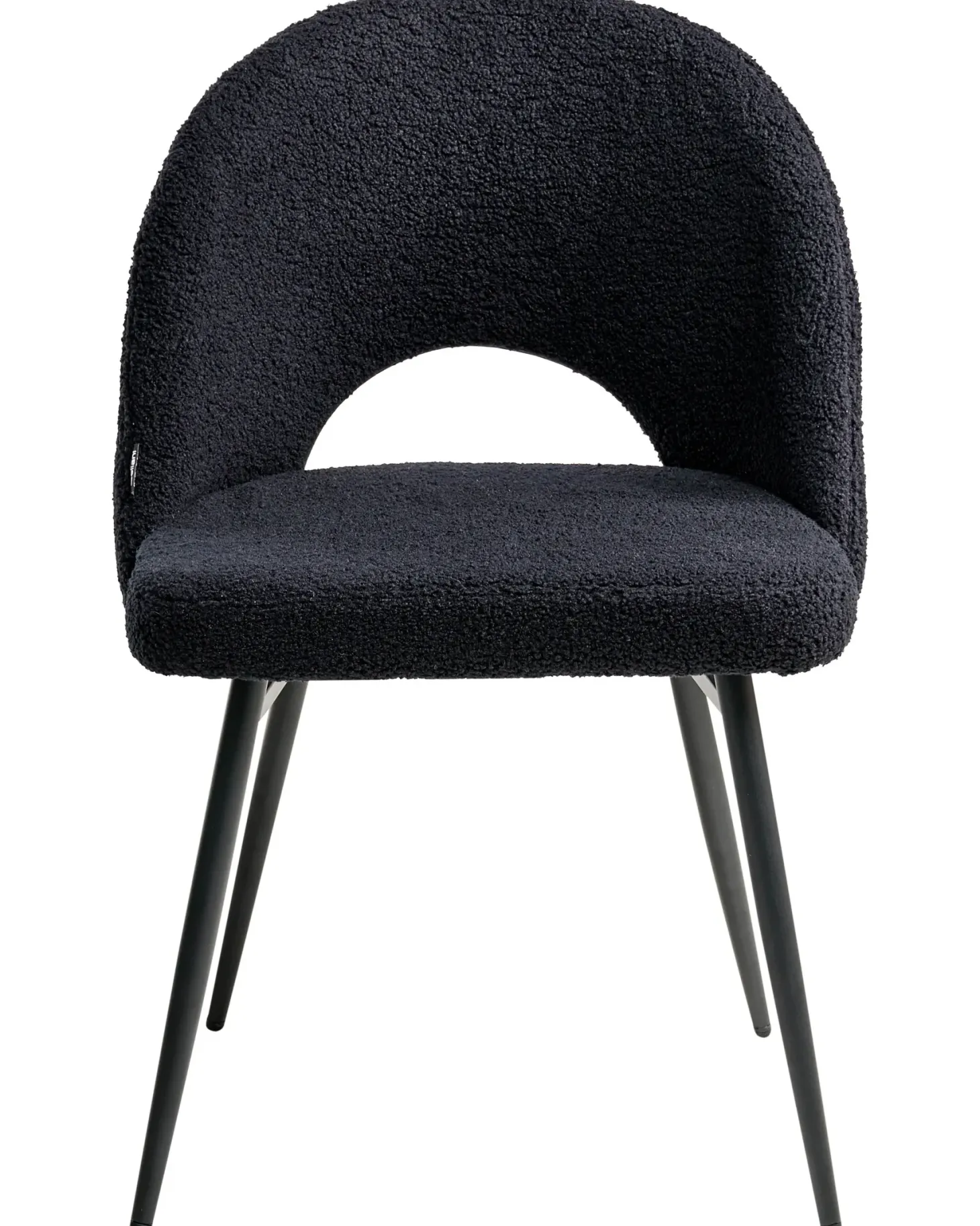 Sæt med 2 spisebordsstole ONAGA Boucle Sort