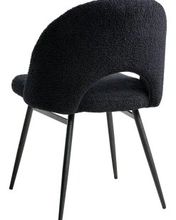 Sæt med 2 spisebordsstole ONAGA Boucle Sort