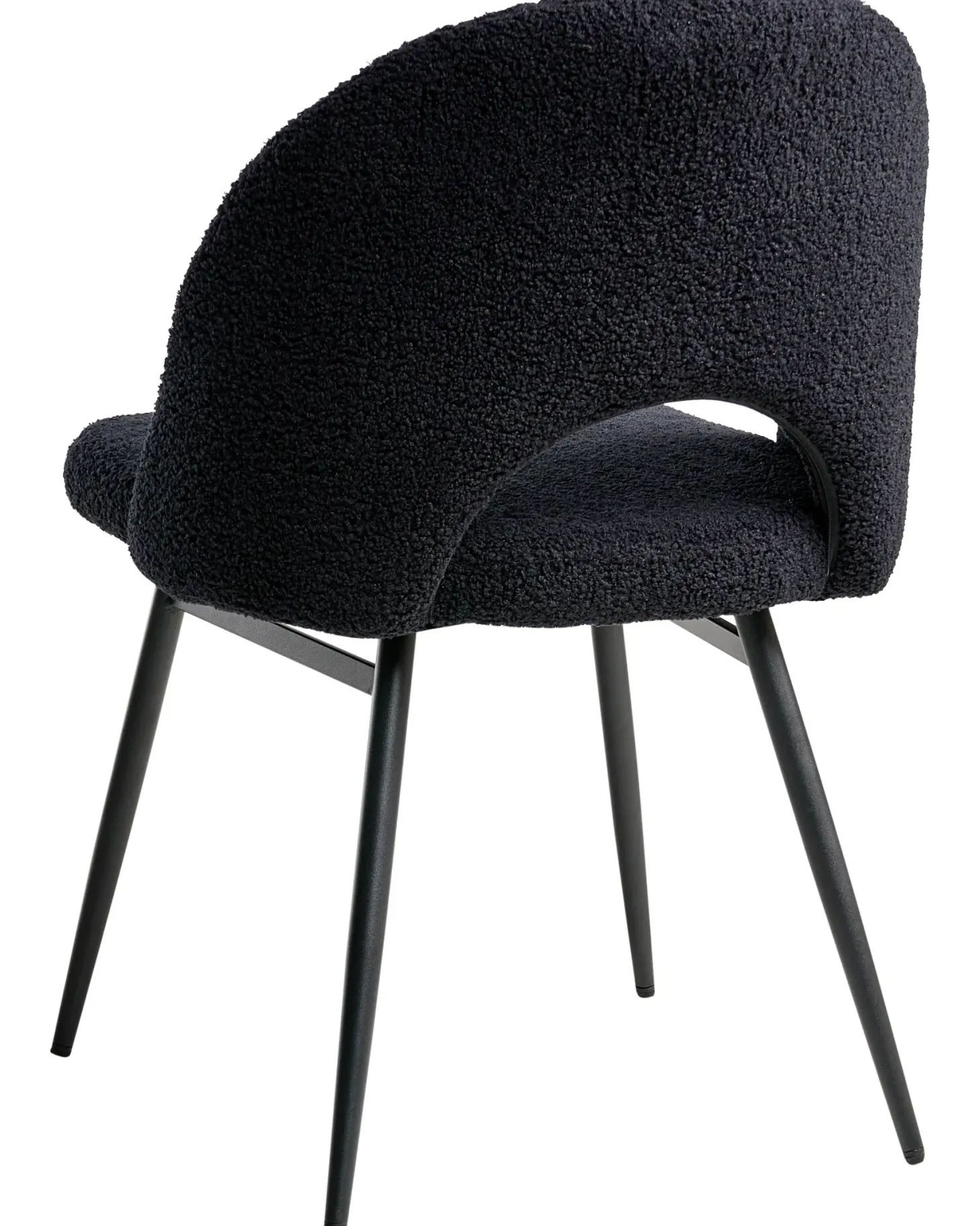 Sæt med 2 spisebordsstole ONAGA Boucle Sort