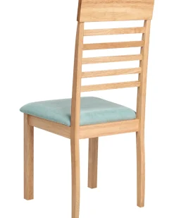 Sæt med 2 spisebordsstole ORTLEY Træ Lysebrun/ Mint