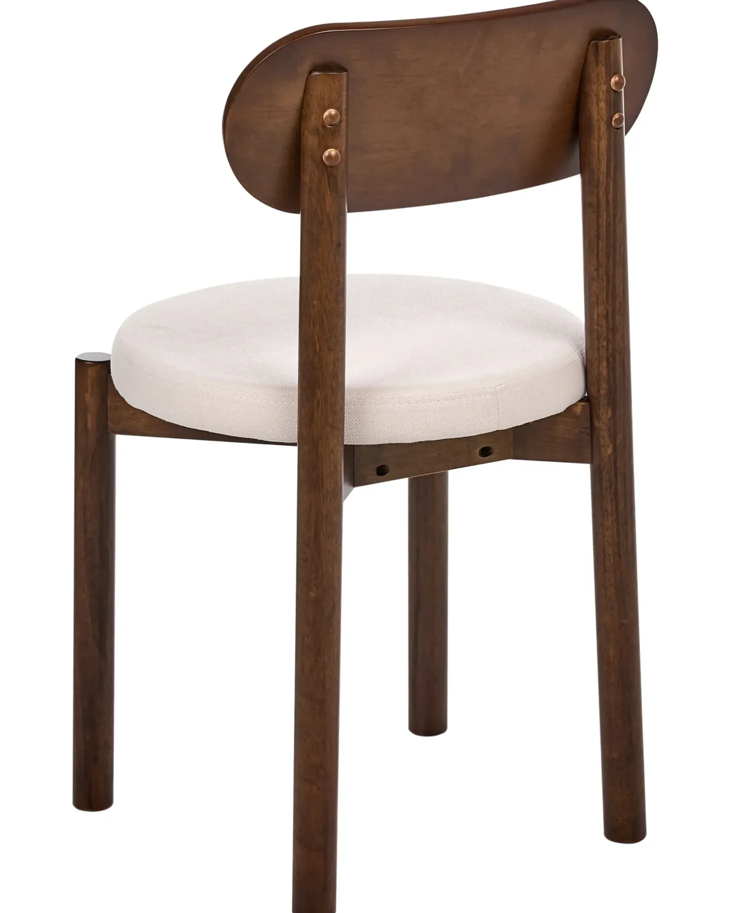 Sæt med 2 spisebordsstole PAULINA Træ Brun/lys beige