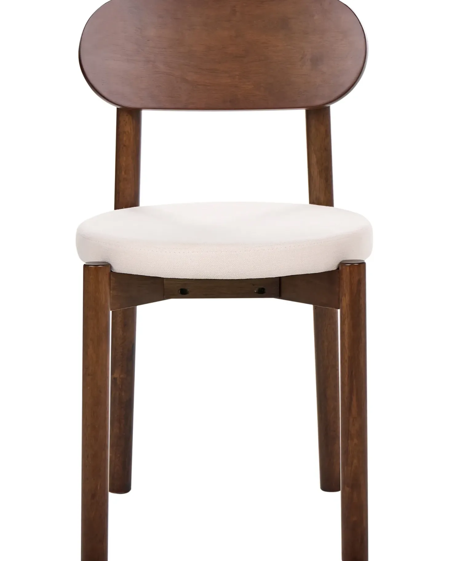 Sæt med 2 spisebordsstole PAULINA Træ Brun/lys beige