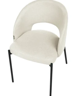 Sæt med 2 spisebordsstole PENNY Lys Beige