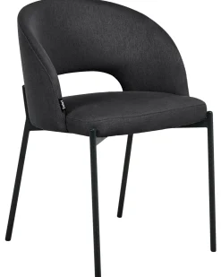 Sæt med 2 spisebordsstole PENNY Sort