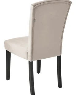 Sæt med 2 spisebordsstole PISECO Velour Grå