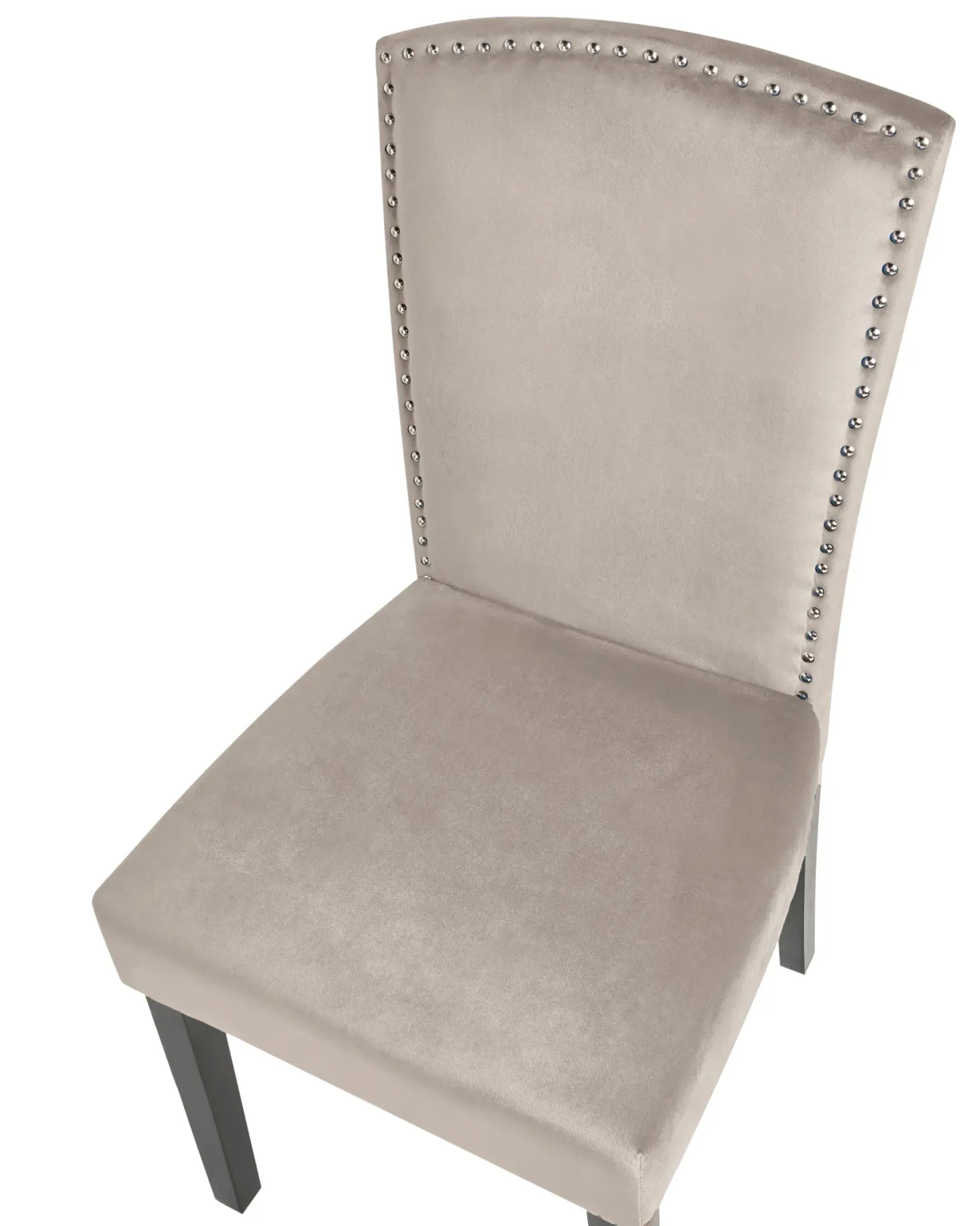 Sæt med 2 spisebordsstole PISECO Velour Grå