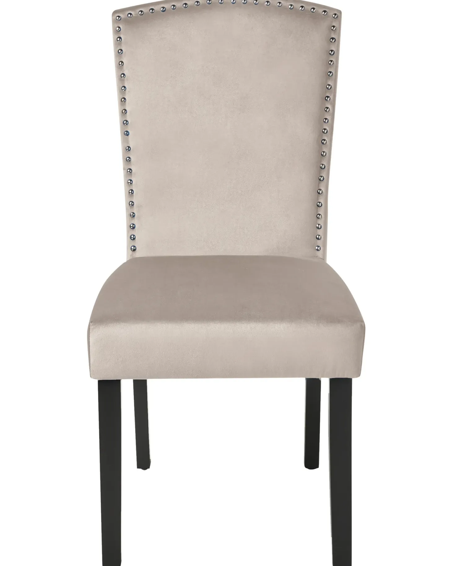 Sæt med 2 spisebordsstole PISECO Velour Grå