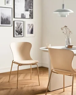 Sæt med 2 spisebordsstole PITSBURG Beige
