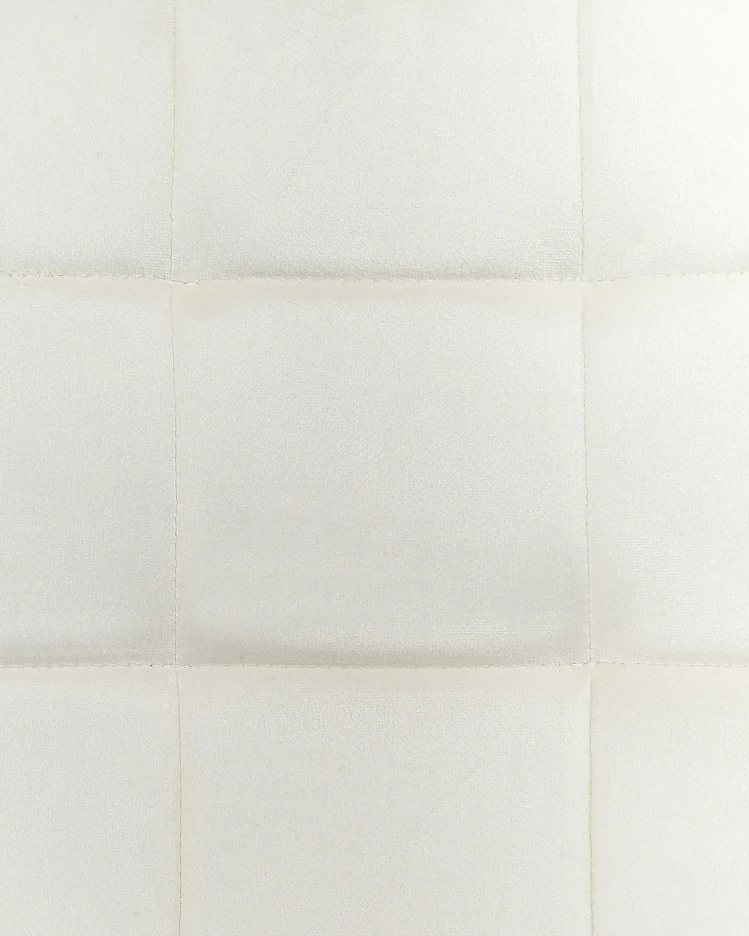 Sæt med 4 spisebordsstole POWELL Velour Cremehvid
