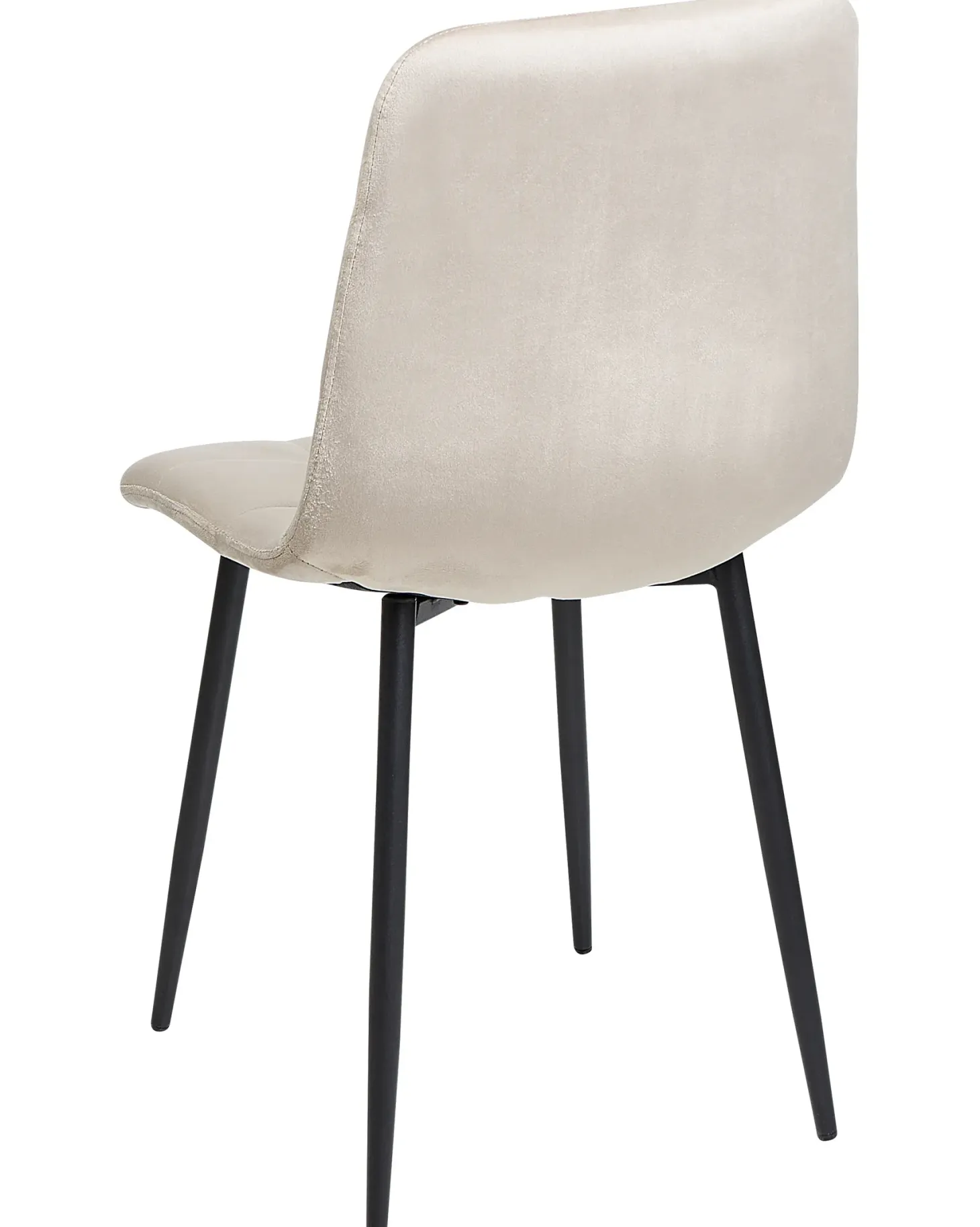 Sæt med 4 spisebordsstole POWELL Velour Beige