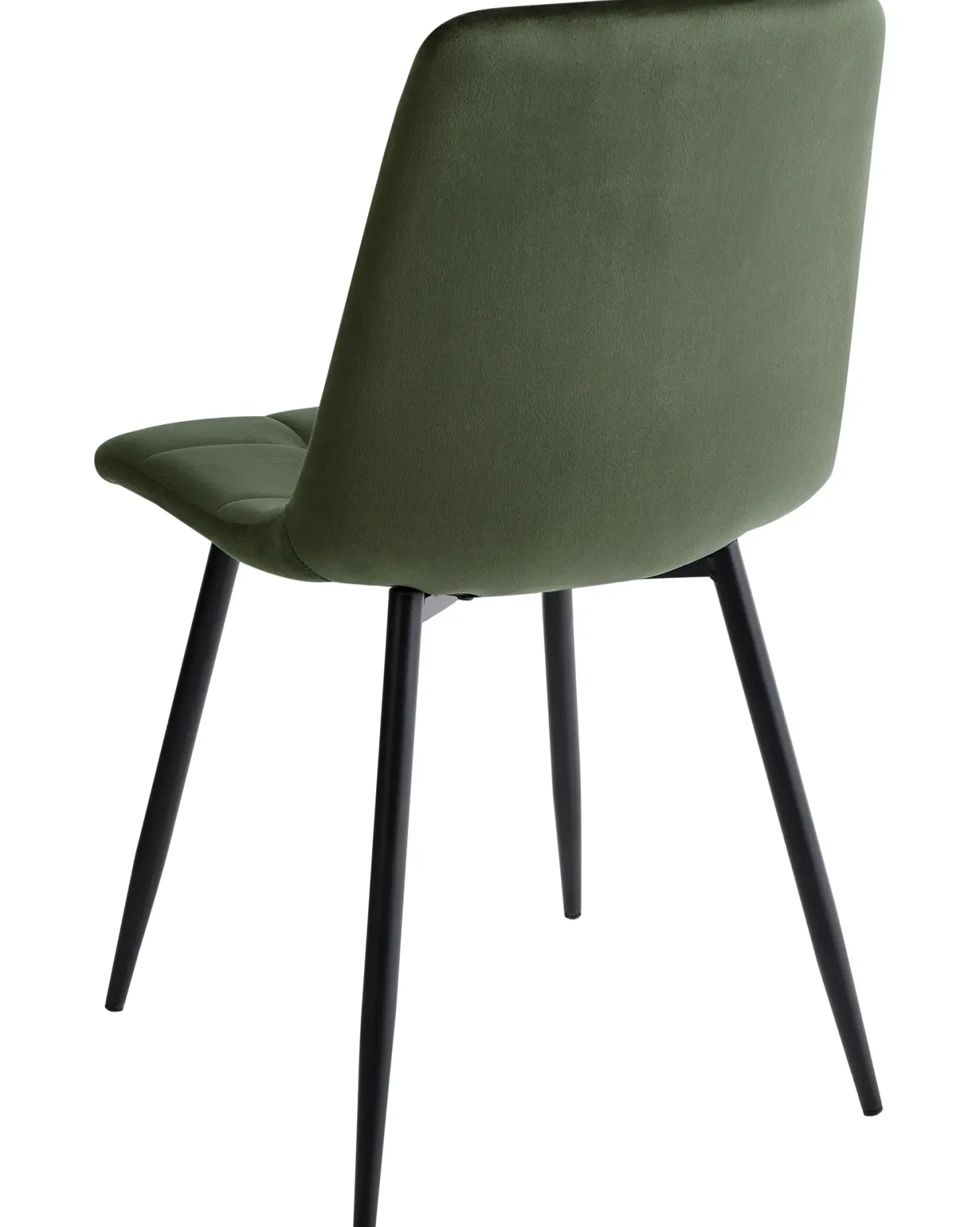 Sæt med 4 spisebordsstole POWELL Velour Olivengrøn