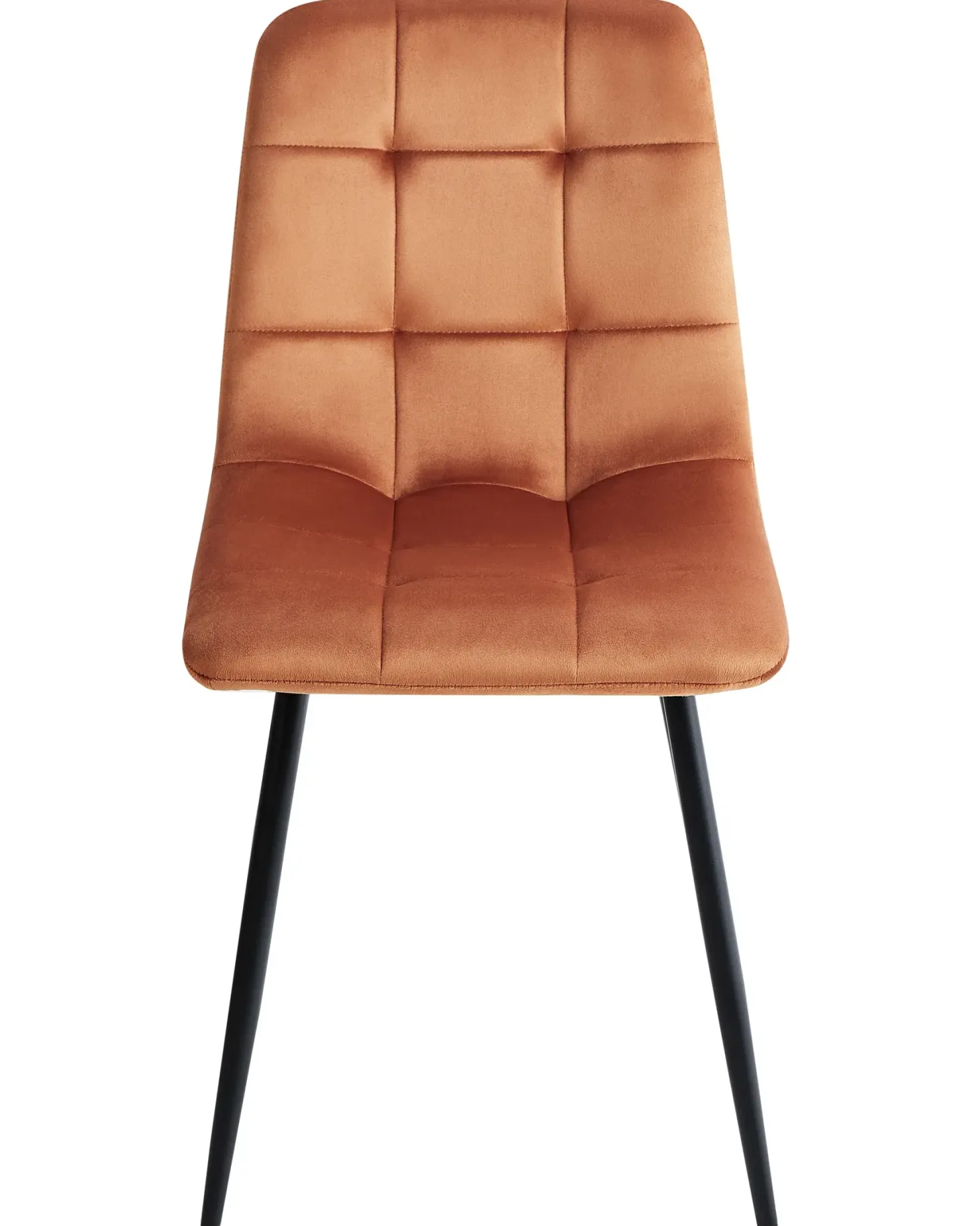 Sæt med 4 spisebordsstole POWELL Velour Orange
