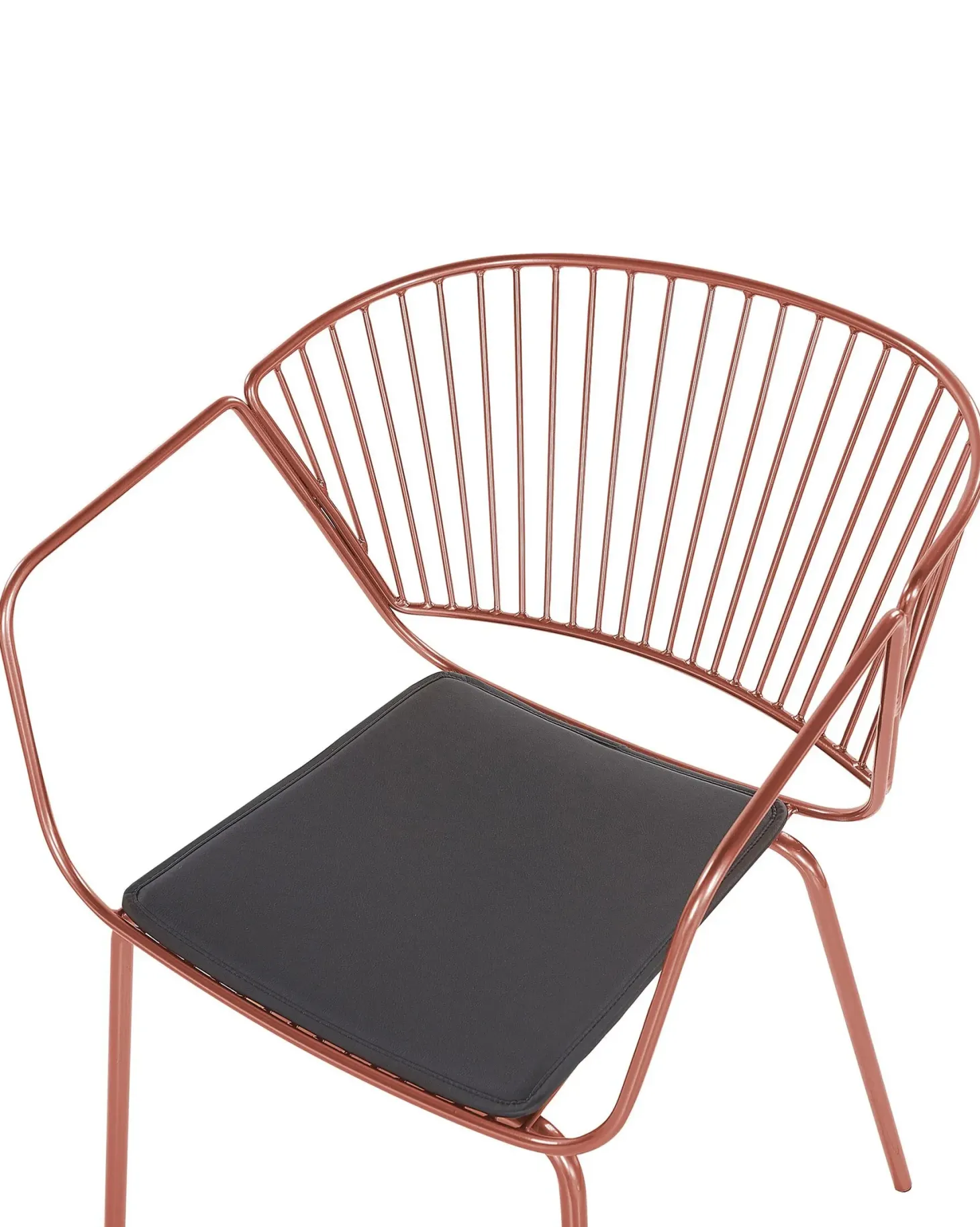 Sæt med 2 spisebordsstole RIGBY Metal Kobber