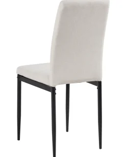 Sæt med 4 spisebordsstole RINER Lys Beige