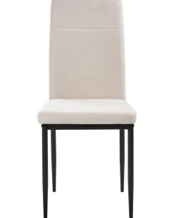 Sæt med 4 spisebordsstole RINER Lys Beige