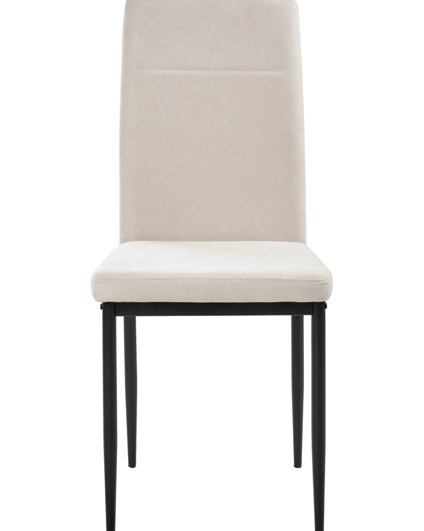 Sæt med 4 spisebordsstole RINER Lys Beige