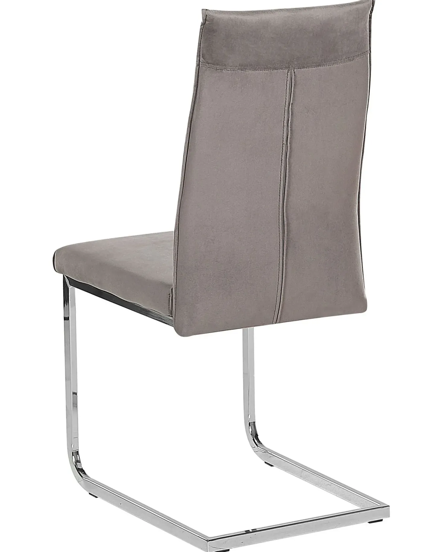 Sæt med 2 spisebordsstole ROCKFORD Velour Grå