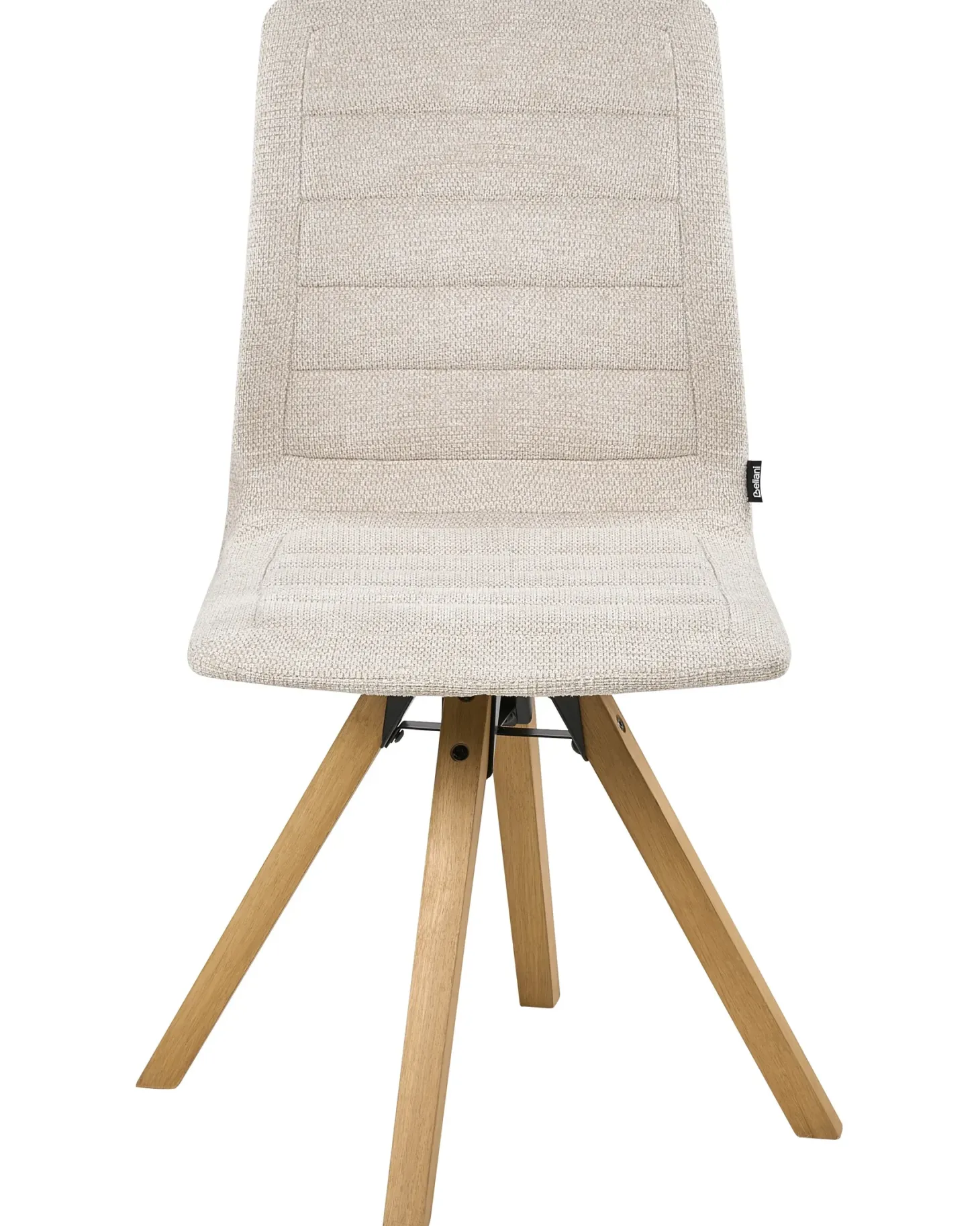 Sæt med 2 spisebordsstole ROX Lys Beige