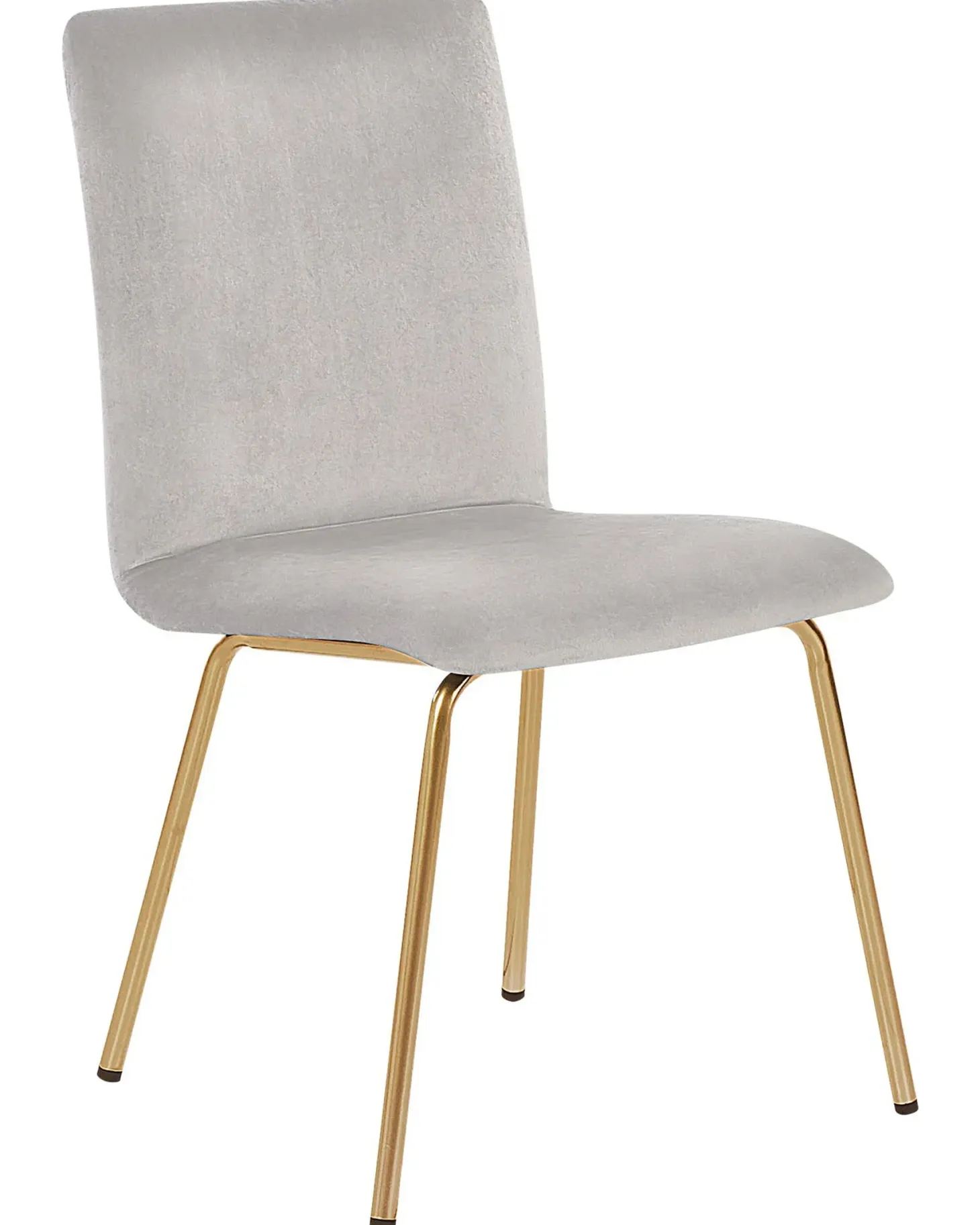 Sæt med 2 spisebordsstole RUBIO Velour Grå