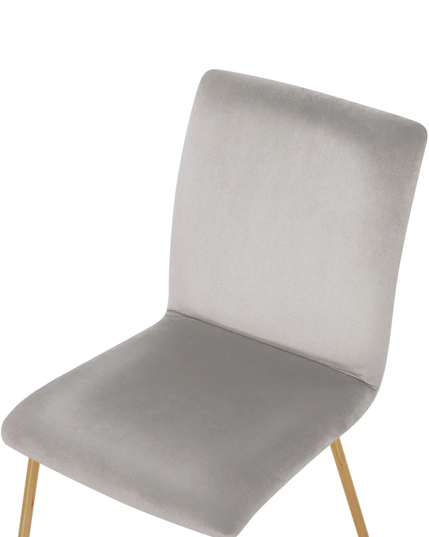 Sæt med 2 spisebordsstole RUBIO Velour Grå