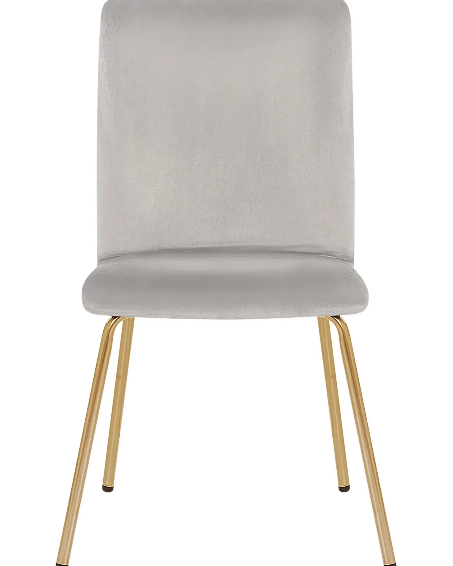 Sæt med 2 spisebordsstole RUBIO Velour Grå