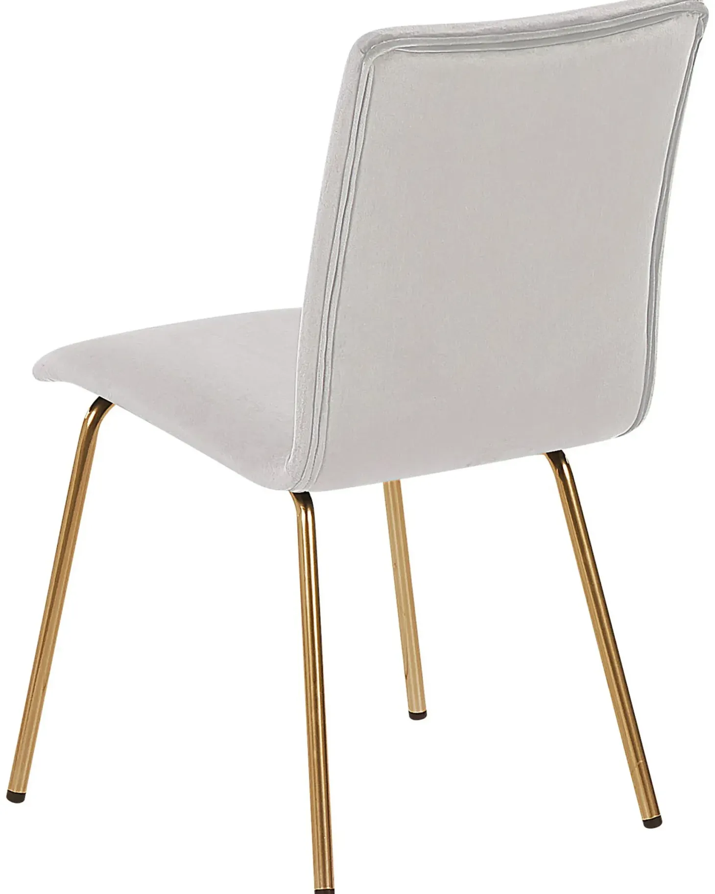 Sæt med 2 spisebordsstole RUBIO Velour Grå