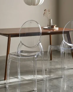 Sæt med 2 spisebordsstole RULISON Transparent