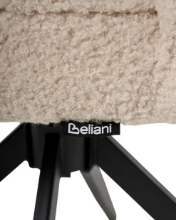 Sæt med 2 spisebordsstole RYAN Boucle Lys Beige