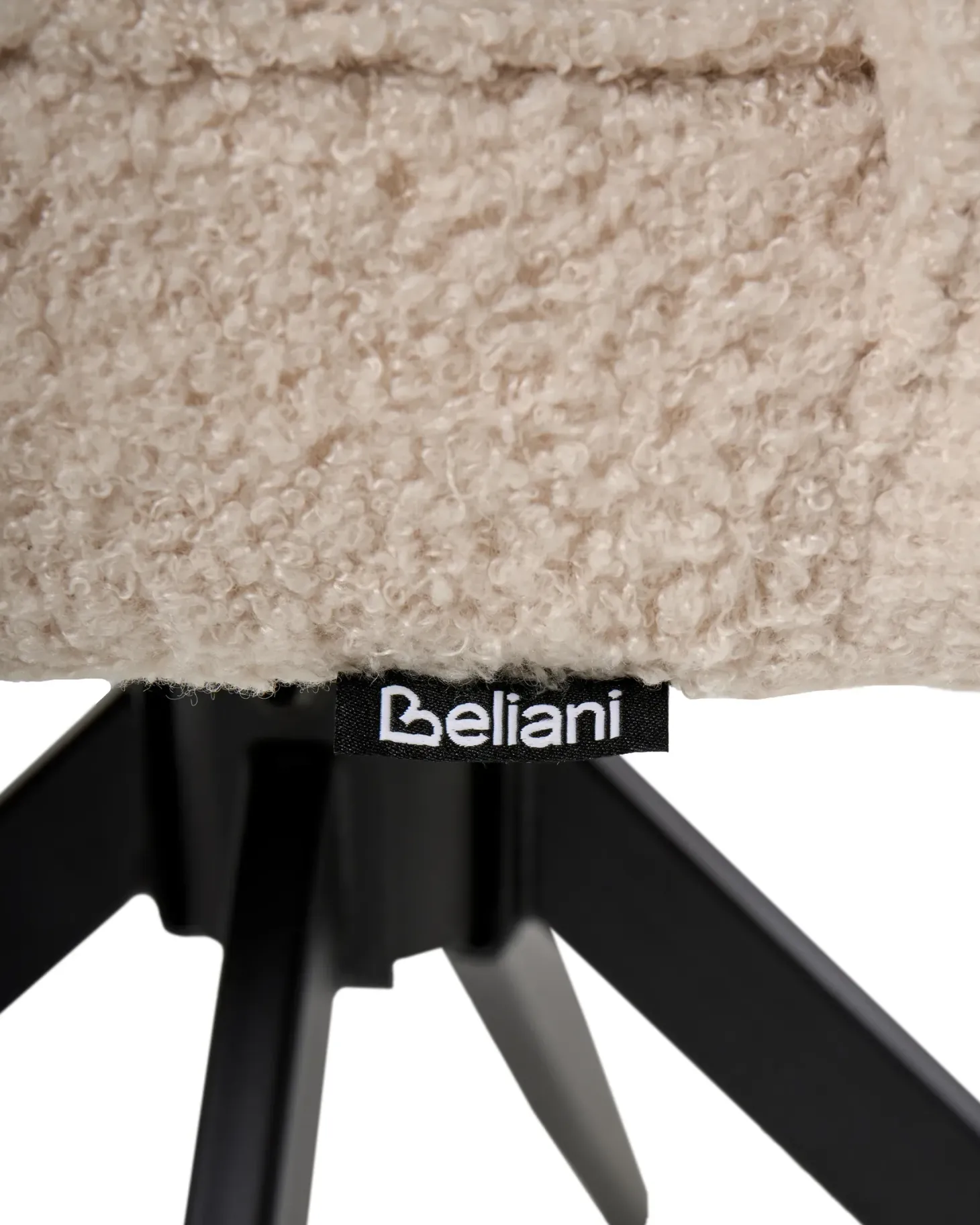 Sæt med 2 spisebordsstole RYAN Boucle Lys Beige