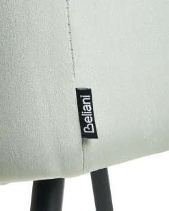 Sæt med 2 spisebordsstole SANILAC Velour Himmelblå
