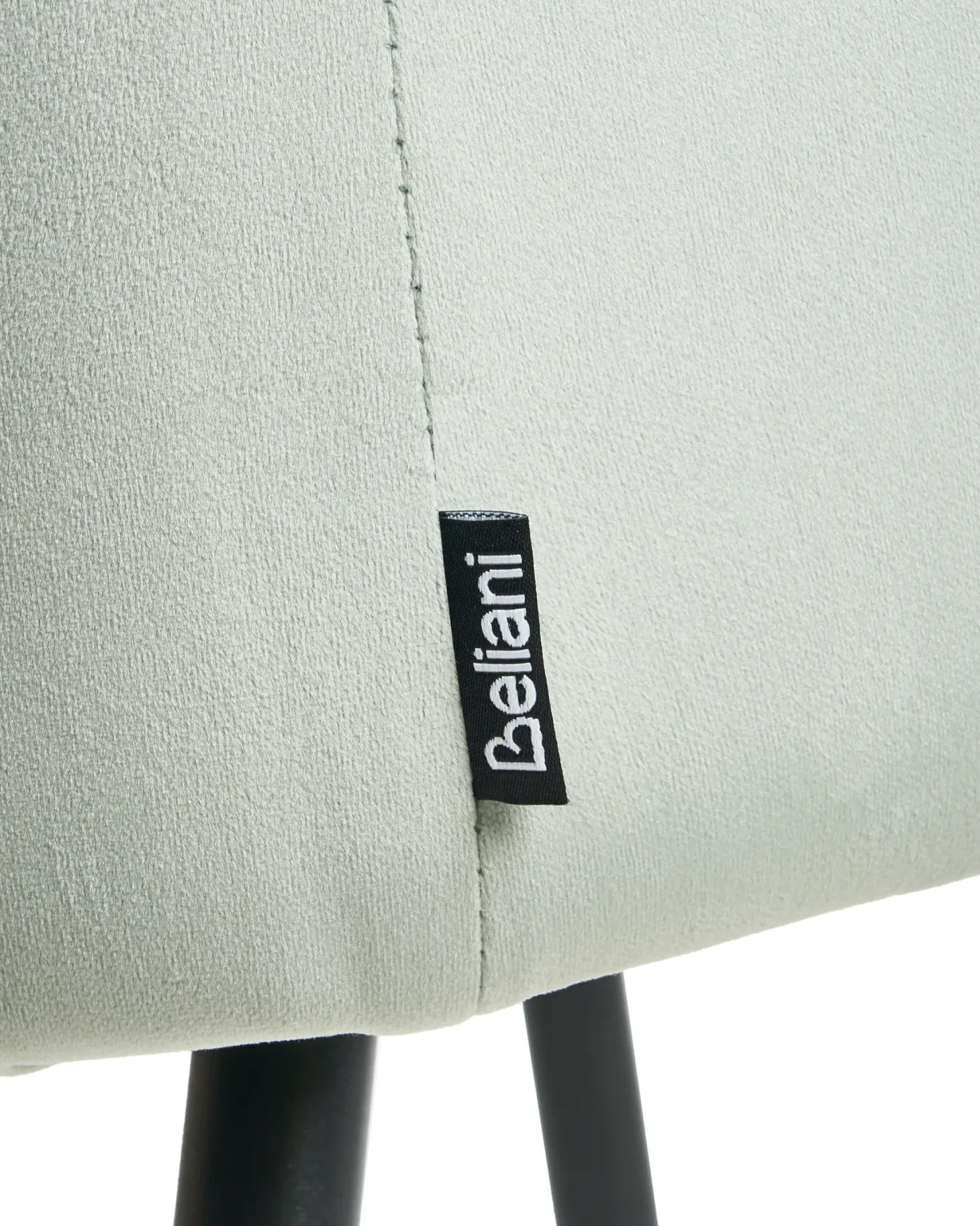 Sæt med 2 spisebordsstole SANILAC Velour Himmelblå