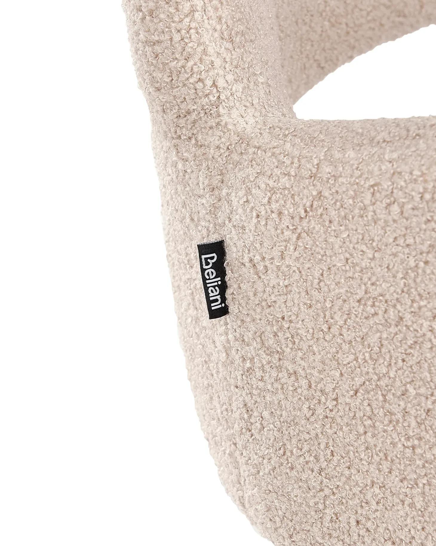 Sæt med 2 spisebordsstole SANILAC Boucle Beige