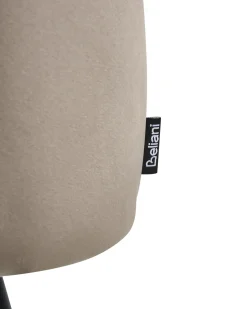 Sæt med 2 spisebordsstole SANILAC Velour Brungrå